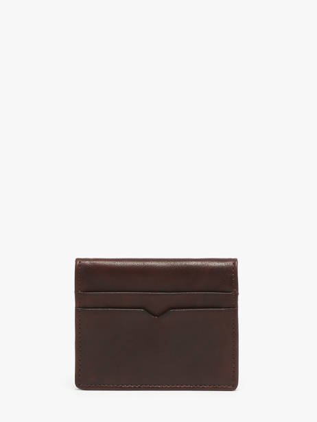 Coin Purse With Card Holder Leather Maverick Brown rough gear MAVRG058 other view 2