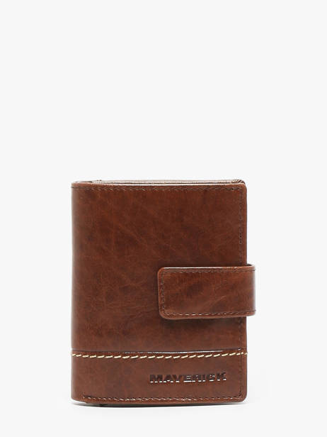 Checkholder With Card Holder Leather Maverick Brown rough gear MAVRG062