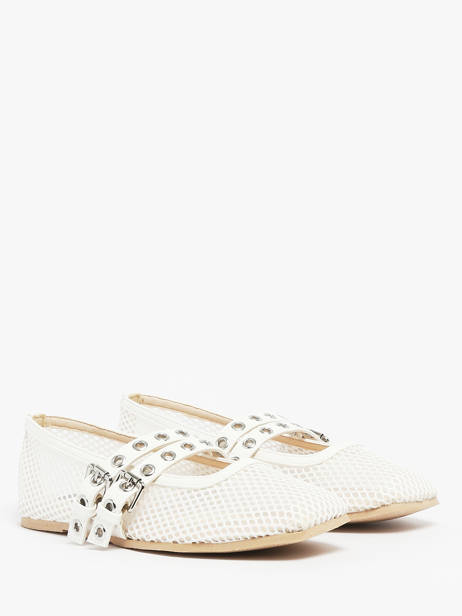 Ballerinas Colors of california White women CPATTY07 other view 2