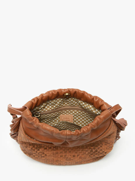 Shoulder Bag Vintage Leather Mila louise Brown vintage 3812WC other view 2