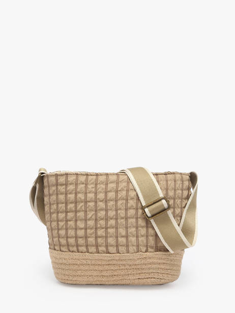 Sac Bandoulière Gaufrette Polyester Le voyage en panier Beige gaufrette PM881 vue secondaire 4