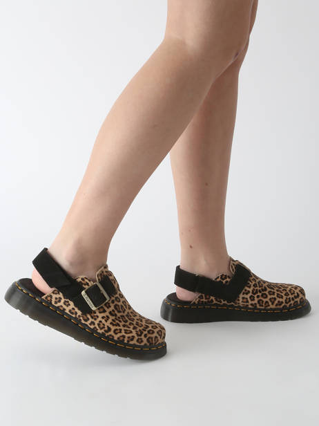 Mules Jorge Iii En Cuir Dr martens Marron women 41088200 vue secondaire 1