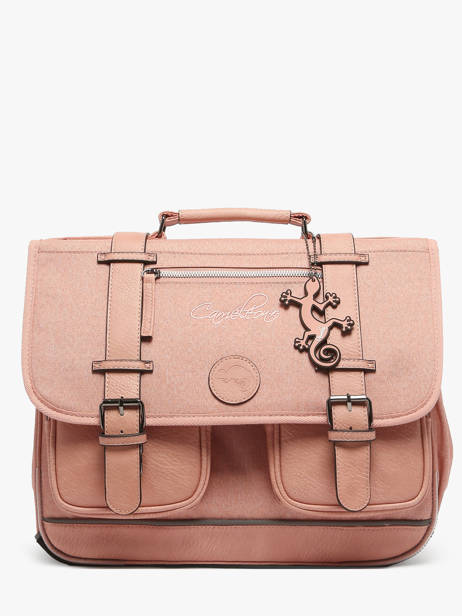 Satchel 2 Compartments Cameleon Pink vintage color CA38