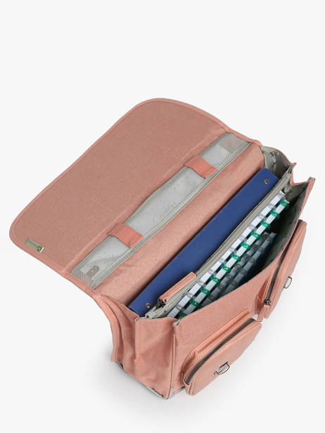 Satchel 2 Compartments Cameleon Pink vintage color CA38 other view 3