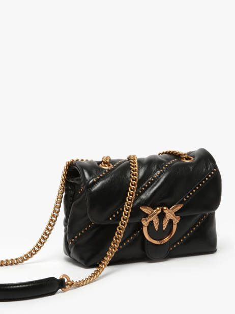Sac Bandoulière Love Bag Puff Cuir Pinko Noir love bag puff A26T vue secondaire 2