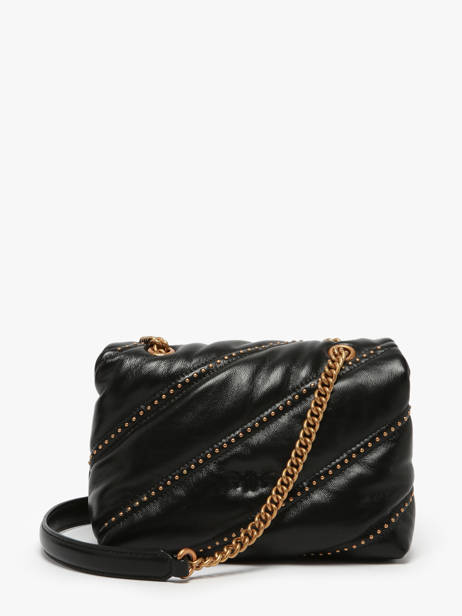 Sac Bandoulière Love Bag Puff Cuir Pinko Noir love bag puff A26T vue secondaire 4