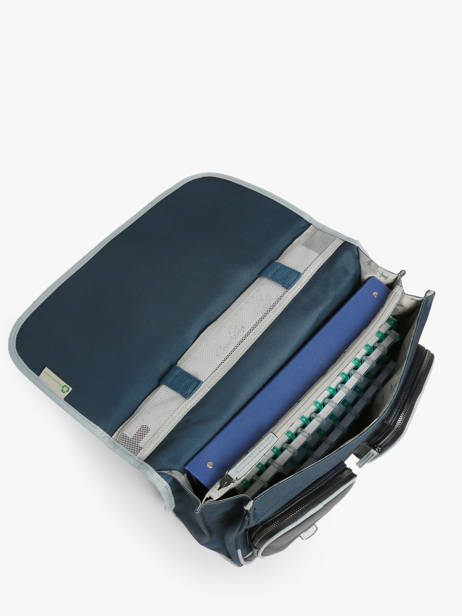 Satchel For Kids 2 Compartments Cameleon Blue vintage urban CA38 other view 3