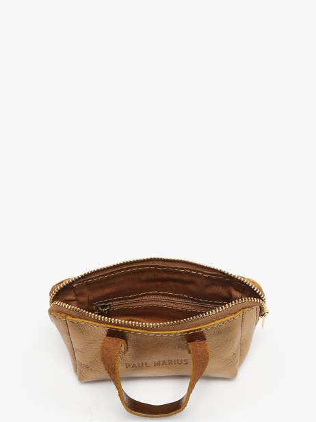 Leather Mon Premier Coin Purse Paul marius Gold vintage PREMIER other view 1