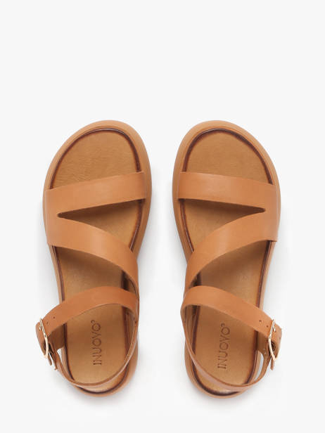 Sandales En Cuir Inuovo Vert women A96001 vue secondaire 3