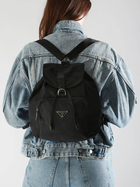 Preloved Prada Tessuto Nylon Backpack Prada Black second life 1343822 other view 1