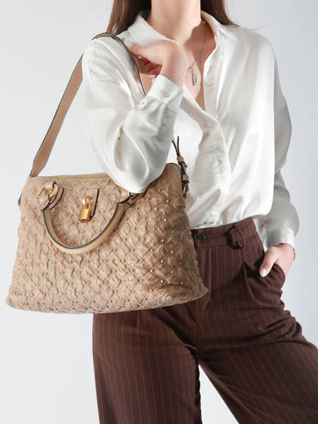 Preloved Leather Padlock Satchel Marc jacobs Beige second life 1253314 other view 2