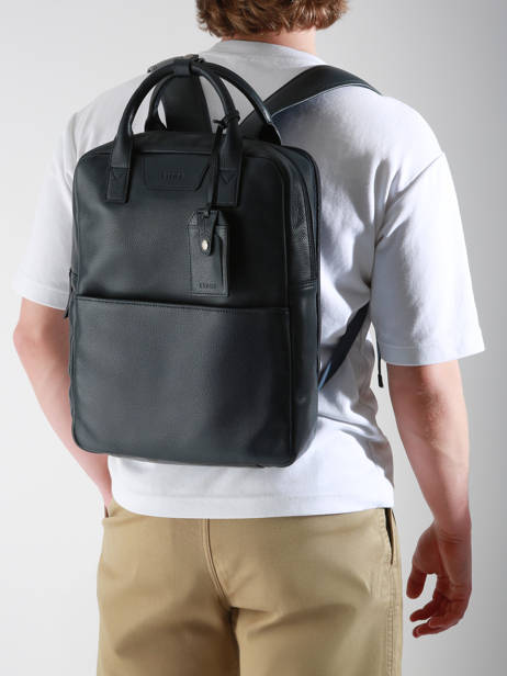 Leather Flandres Backpack Etrier Blue flandres EFLA8272 other view 1