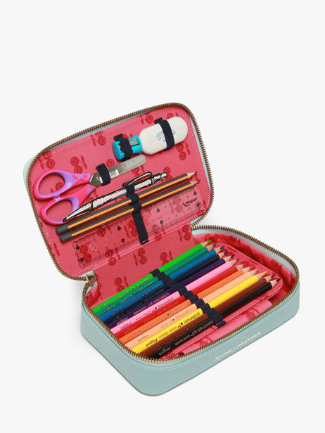 Trousse 1 Compartiment Jeune premier Bleu daydream girls G vue secondaire 2