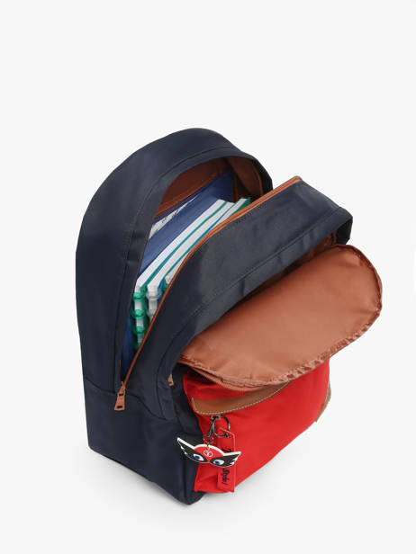 2-compartment Backpack Tann's Red les fantaisies g 63124 other view 2