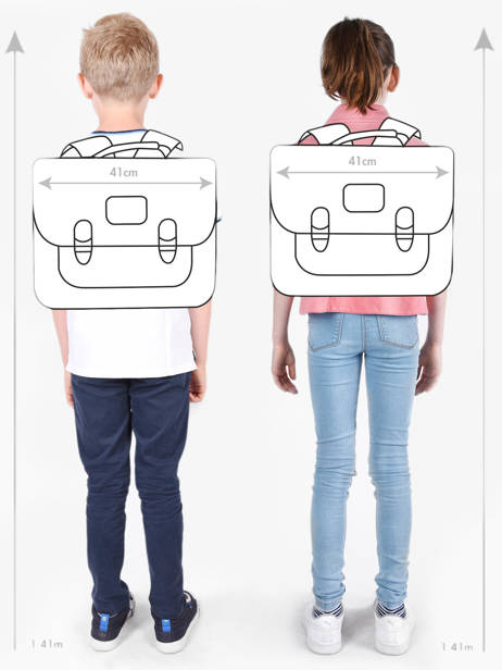 2-compartment Satchel Tann's Blue les fantaisies g 41142 other view 1