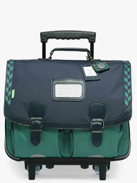 2-compartment Wheeled Satchel Tann's Green les fantaisies g 43126