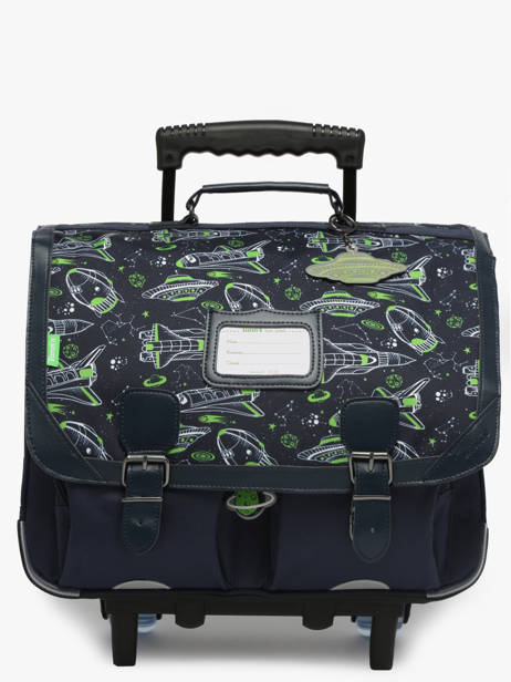 Cartable à Roulettes 2 Compartiments Tann's Bleu les fantaisies g 43142