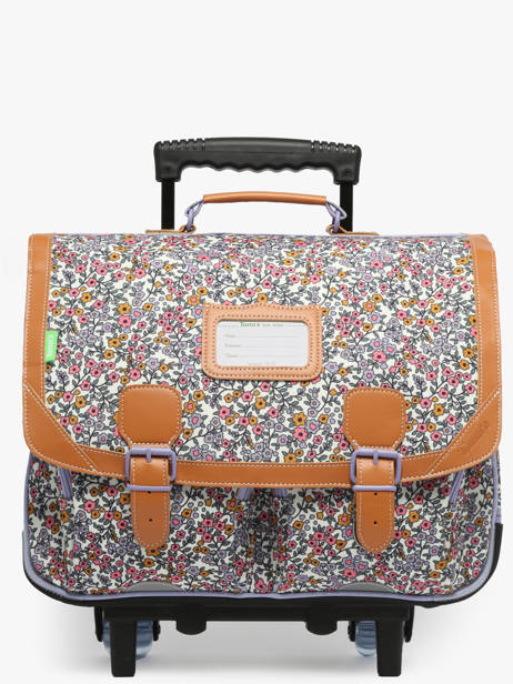 2-compartment Wheeled Satchel Tann's Multicolor les fantaisies f 43263