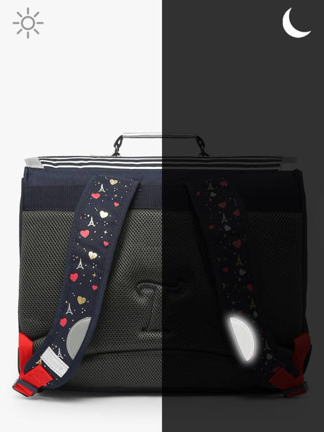 2-compartment Satchel Tann's Blue les fantaisies f 41321 other view 5