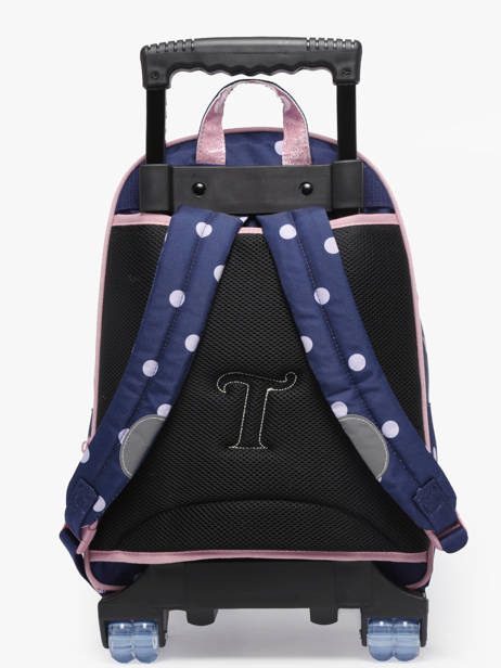 Sac A Dos à Roulettes 2 Compartiments Tann's Bleu les fantaisies f 73325 vue secondaire 4