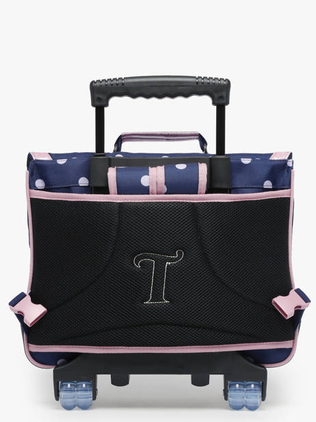 Cartable à Roulettes 2 Compartiments Tann's Bleu les fantaisies f 42325 vue secondaire 5