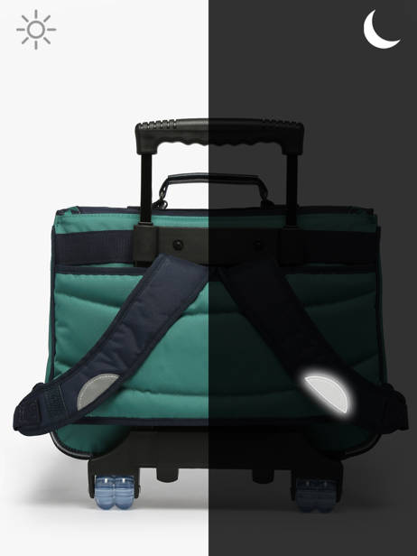 Cartable à Roulettes 2 Compartiments Tann's Vert les fantaisies g 42126 vue secondaire 6