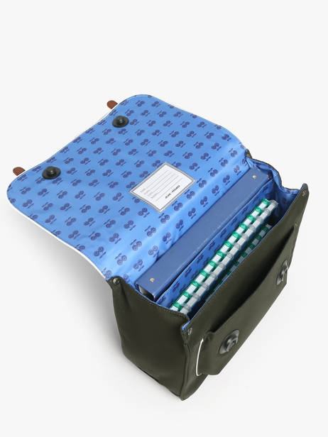 2-compartment Satchel Jeune premier Green daydream boys B other view 3