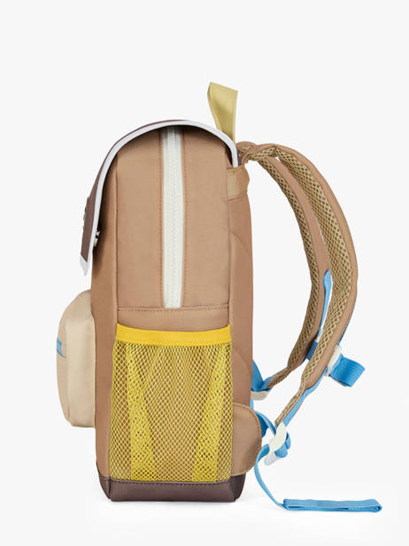 Backpack Hello hossy Brown cool kids S6 other view 2