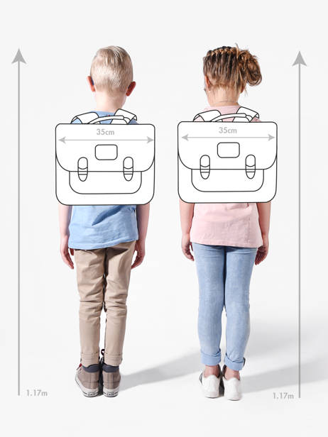 1 Compartment Satchel Hello hossy Beige cool kids 7 other view 1