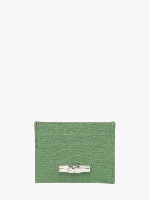Longchamp Le roseau Bill case / card case Green