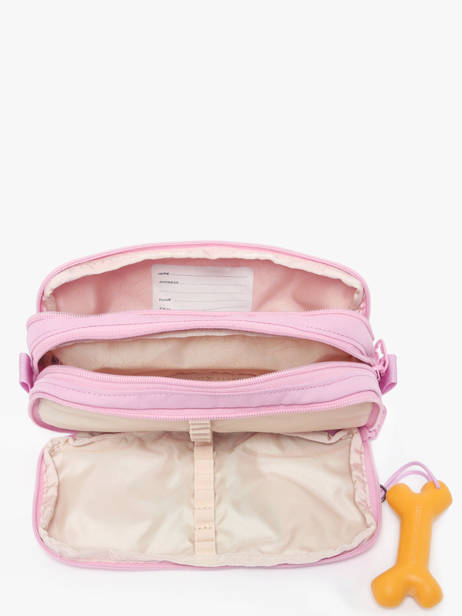 Pencil Case 3 Compartments Rowan 2.0 Stones and bones Pink girls G other view 1