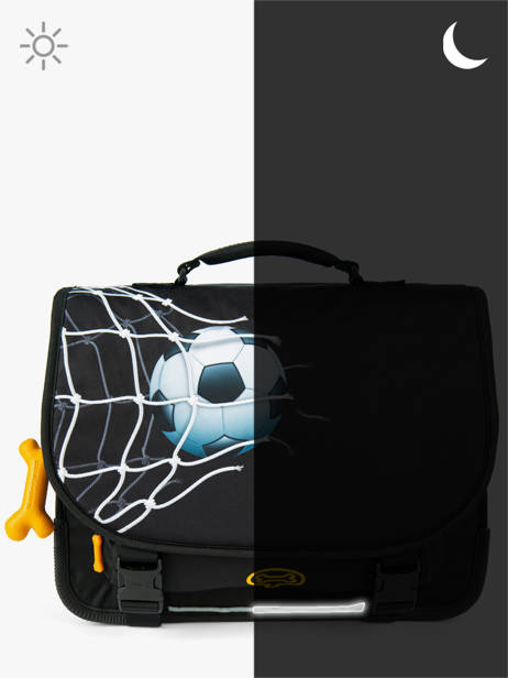 2-compartment Cedar Satchel Stones and bones Black boys B other view 5