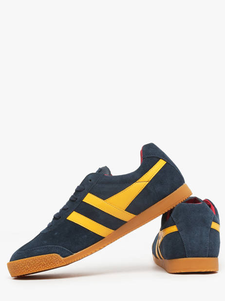 Sneakers Harrier In Leather Gola Blue men CMA192 other view 3
