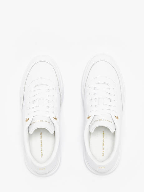 Sneakers In Leather Tommy hilfiger White women 8682YBS other view 4