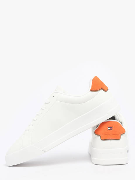 Sneakers In Leather Tommy hilfiger White men 53670K6 other view 3