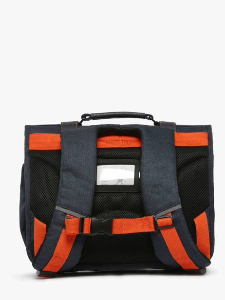 Cartable Enfant 2 Compartiments Cameleon Bleu vintage urban CA35 vue secondaire 4