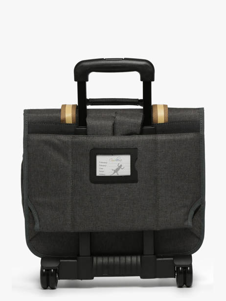 Cartable à Roulettes Enfant 2 Compartiments Cameleon Gris vintage urban CR38 vue secondaire 5