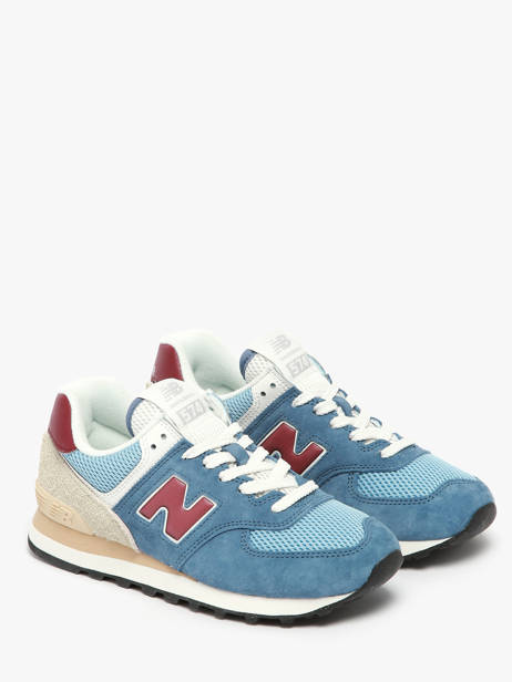 Sneakers 574 In Leather New balance Blue boy U574SPR other view 2