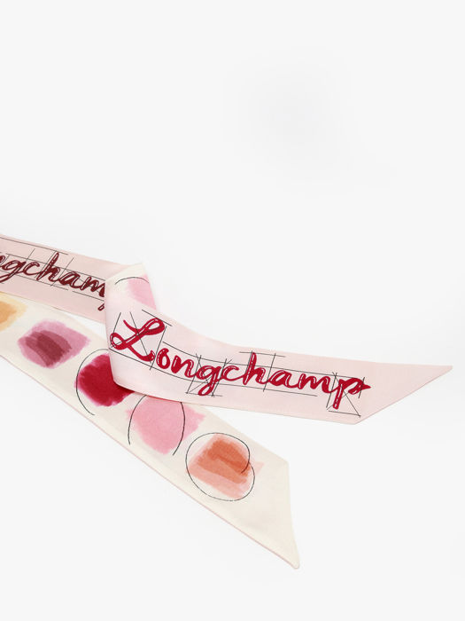 Longchamp Soie gots Scarves Pink