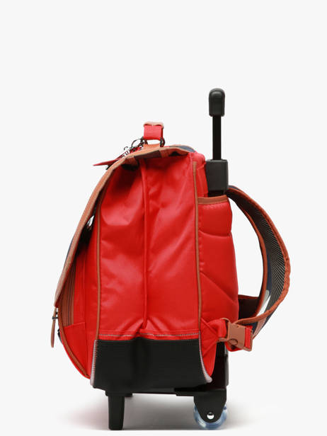 2-compartment Wheeled Satchel Tann's Red les fantaisies g 43124 other view 2