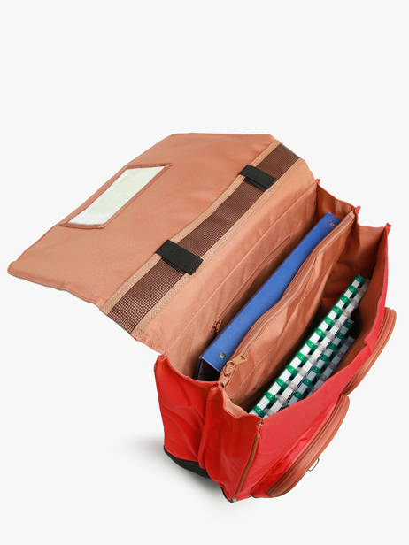 2-compartment Wheeled Satchel Tann's Red les fantaisies g 43124 other view 3