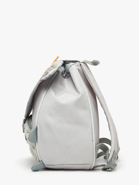 Mini Backpack Tann's Gray ecole des tann's 64518 other view 2