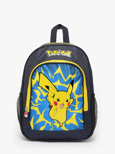 2-compartment Backpack Pokemon Blue pikachu eclair 25IK204P