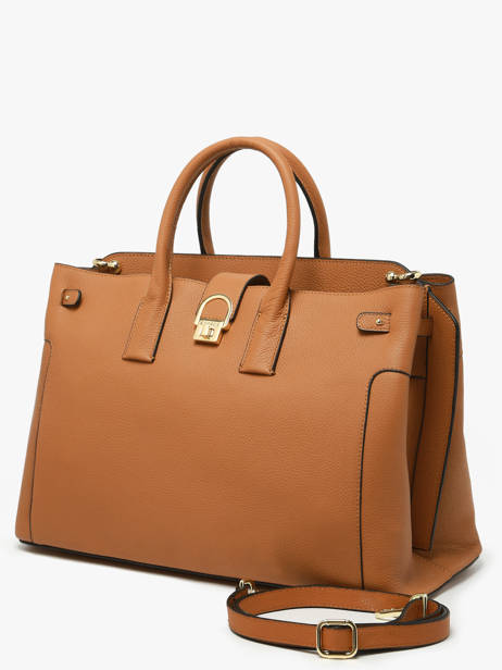 Sac Porté Main / A4 L Equestre Cuir Etrier Beige equestre EEQT142L vue secondaire 2