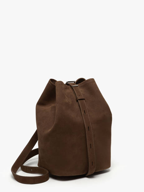Sac Porté épaule Sac à Dos M Cavalier Nubuck Cuir Etrier Marron cavalier nubuck ECAN126M vue secondaire 5