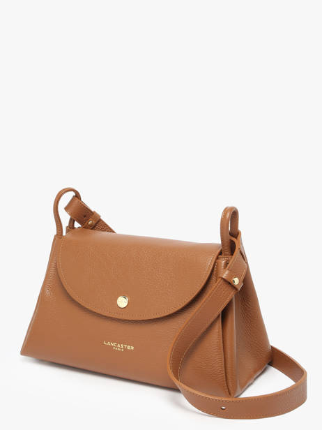 Sac Bandoulière Accordeon Double Cuir Lancaster Marron accordeon double 89 vue secondaire 2