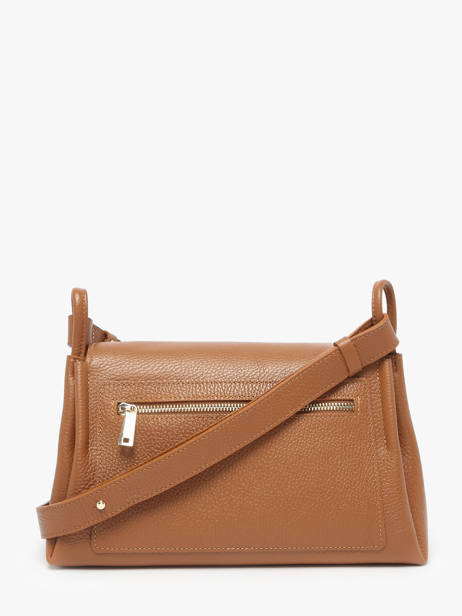 Sac Bandoulière Accordeon Double Cuir Lancaster Marron accordeon double 89 vue secondaire 4