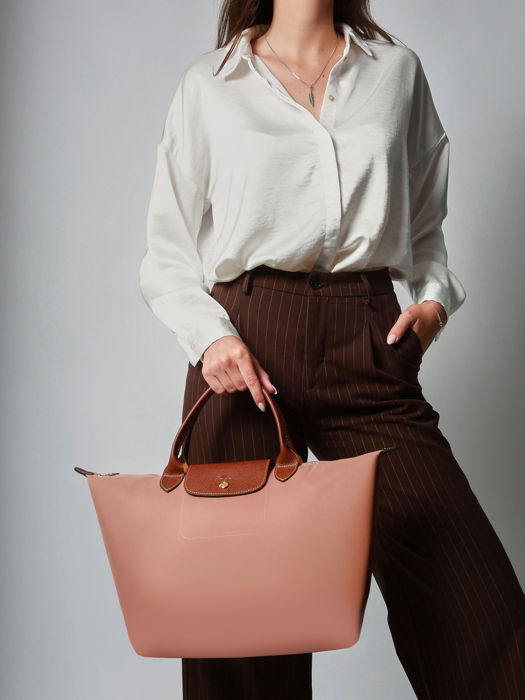 Longchamp Le pliage original Sacs porté main Rose
