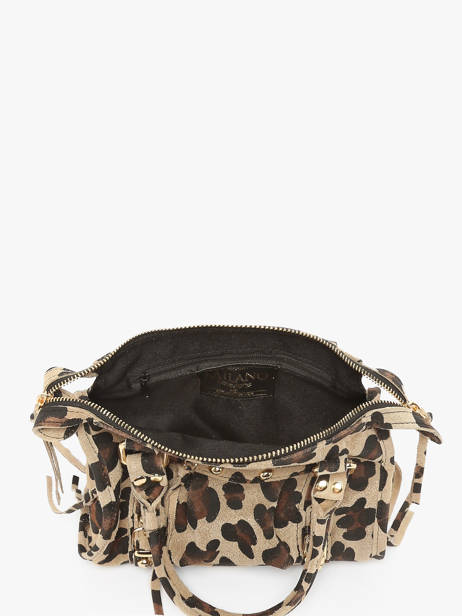 Shoulder Bag Velvet Leopardo Leather Milano Beige velvet leopardo VL24093 other view 3