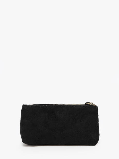 Pouch Leather Milano Black velvet VE22114 other view 2